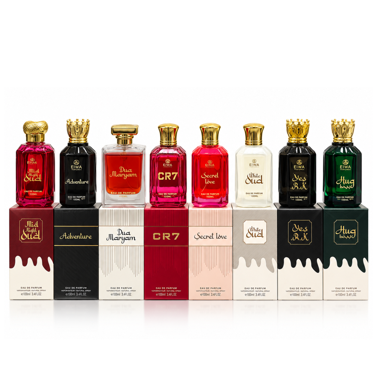 EIWA 8-Piece Perfume Collection – 100ml Each - Image 2